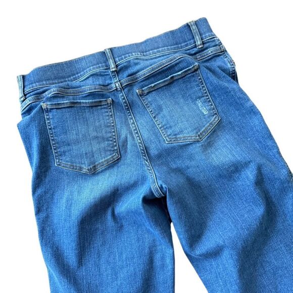 Spanx Straight Leg Stretch Denim Jeans Medium Wash High Rise XL - Picture 6 of 6